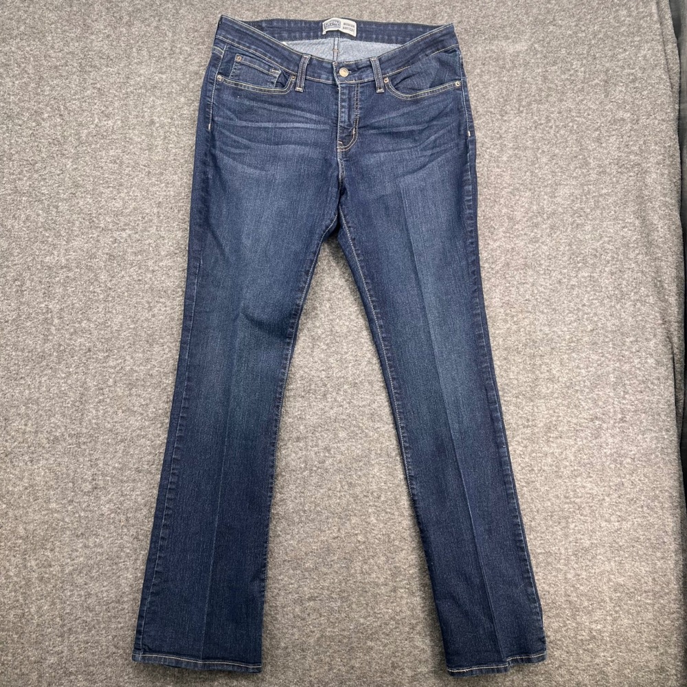 Signature by Levi Strauss & Co Womens Modern Bootcut Jeans Dark Wash Size 16 L/C